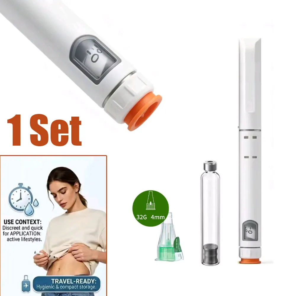 Wegwerp steriele injectiepen Insuline-injectiepen Verstelbare groeihormonedosering 60U met 3ml cartridges & 32G 4mm penpunt