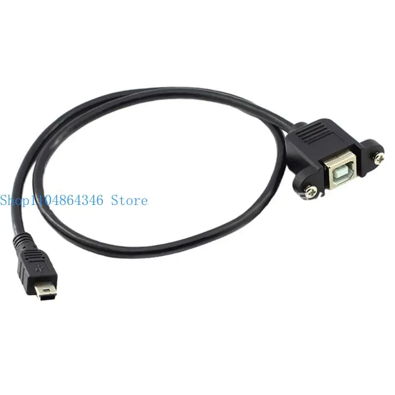 

652F Mini USB к USB B с винтом для крепления на панели Mini USB «папа» к USB B «мама» Удлинитель провода Удлинитель кабеля для