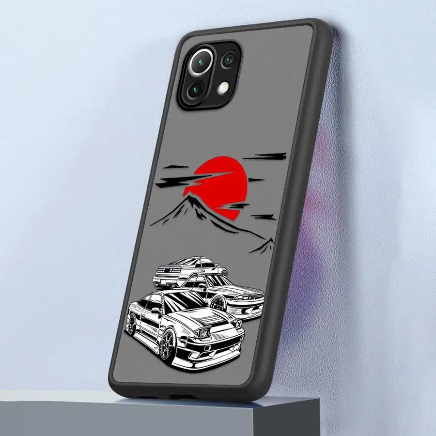 Casing Sampul Lembut Mobil Drift Jepang untuk Xiaomi Mi 12X 12T 11T Pro 11 Lite 11T