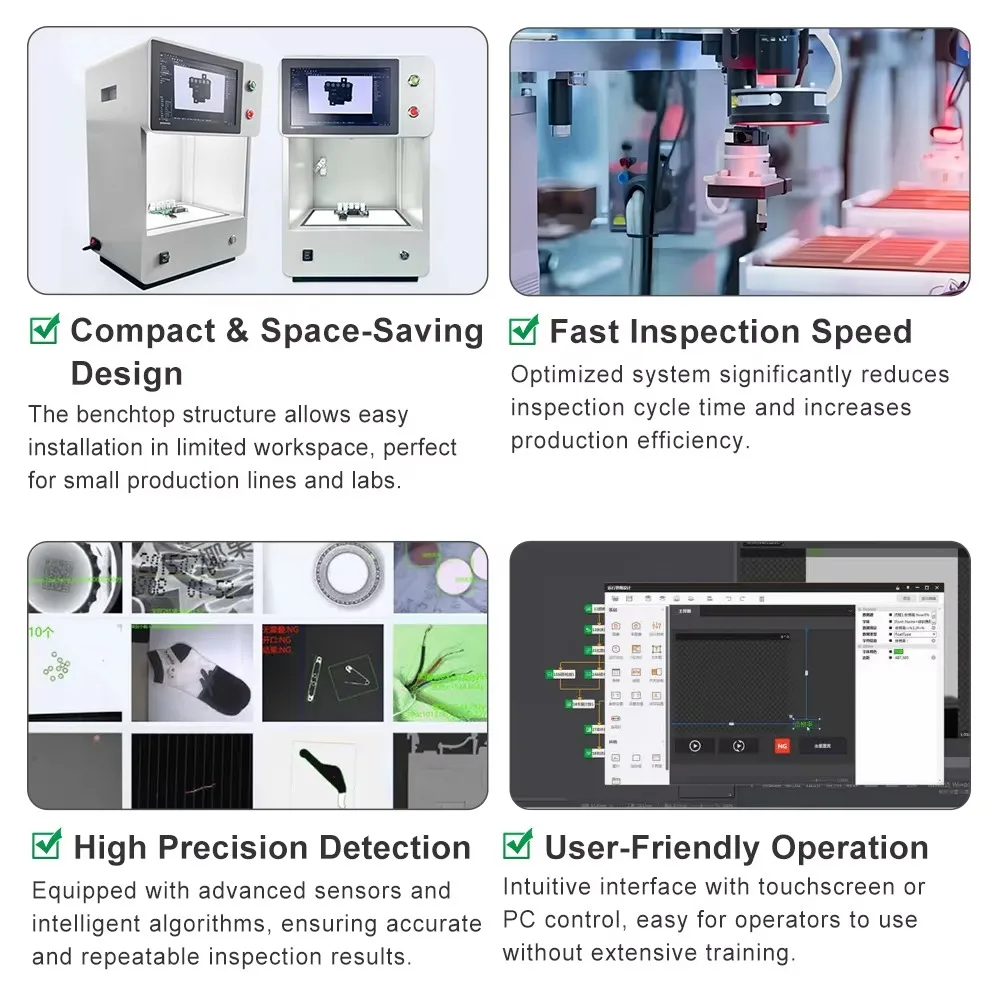 Fully Automatic Industrial Robot Ccd Vision Screening Machine for Electronic Components' Appearance Defective Visual Inspection
