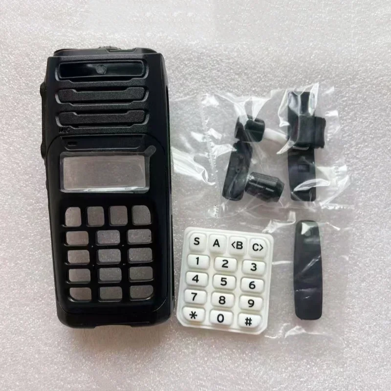 Full-keypad Front Housing Case Cover with Knobs for KENWOOD NX1300 NX1200 NX-1300 NX-1200 Radio Replacement Accessories