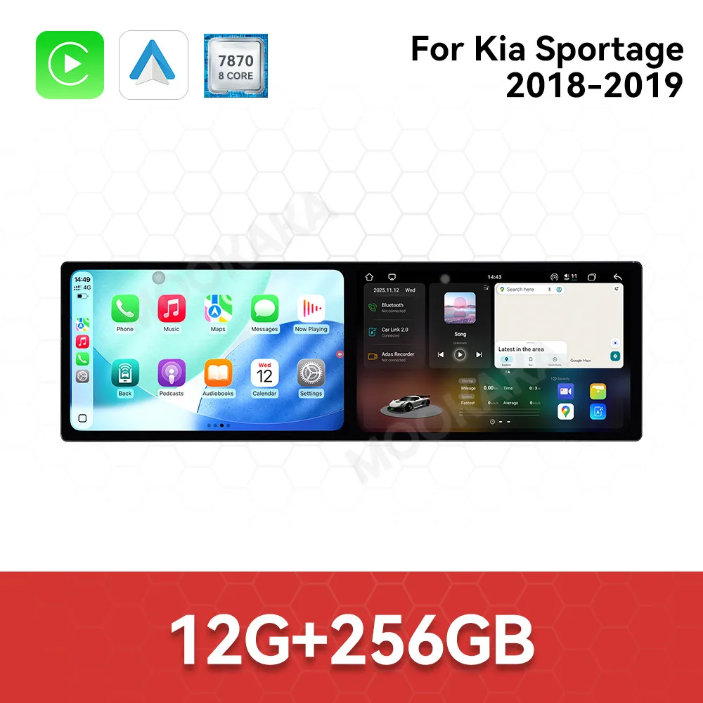 

Автомобильный радиоприемник с экраном 10,1 дюйма для Kia Sportage 2018-2019, Android, GPS-навигация, мультимедийный видеостереоприемник, головное устройство