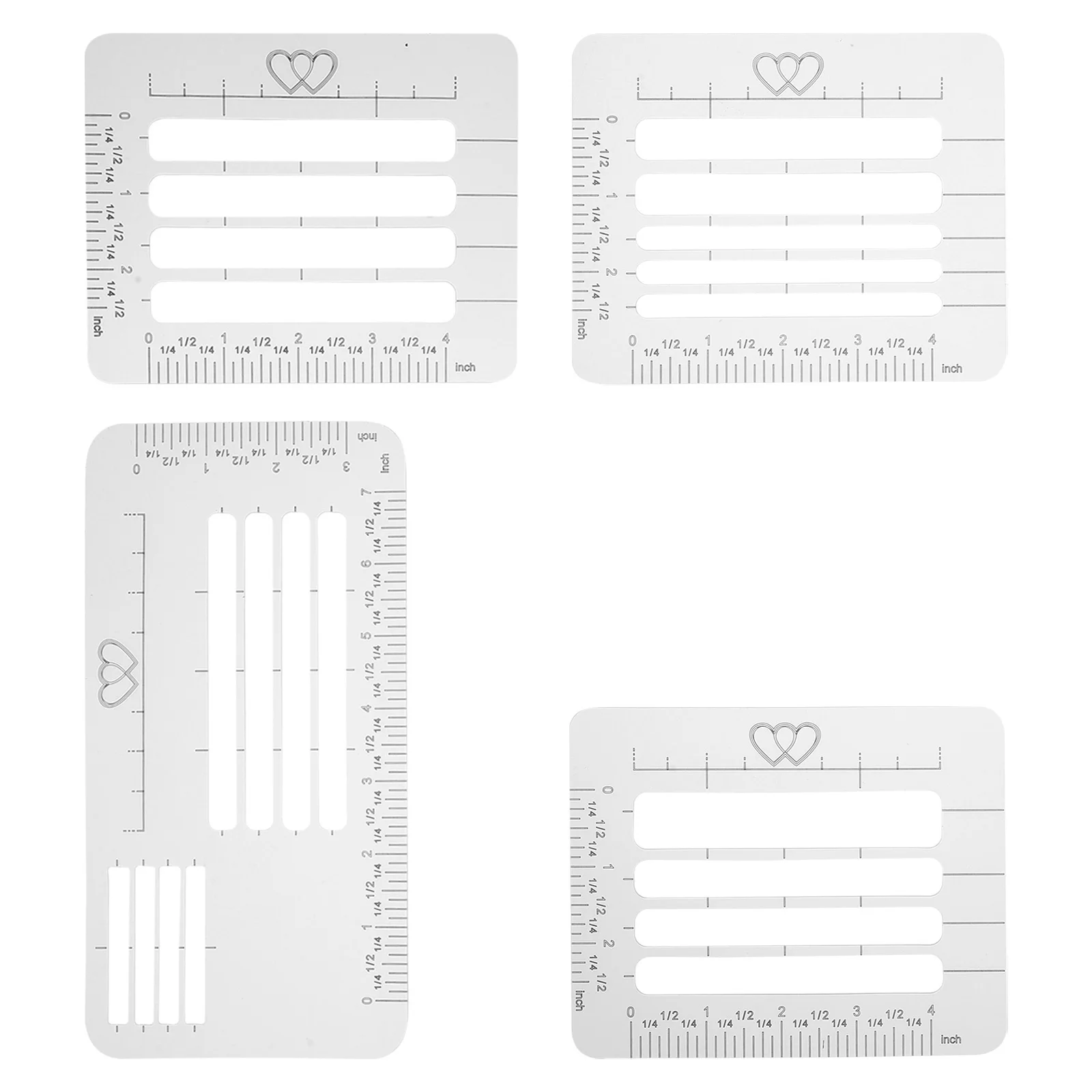 

4Pcs Address Stencil Template 4 Style Translucent Envelope Addressing Guide Set for Letters Invitations Christmas Cards