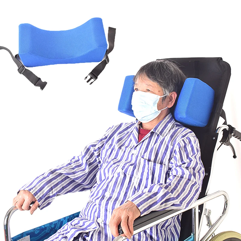 

Adjustable Wheelchair Headrest Pillow - Anti-Side Support Cushion for Back Comfort