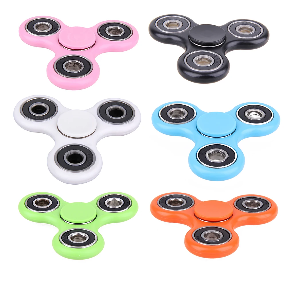 Tri-Spinner Fidget Toy Hand Spinner Anxiety Stress Relief