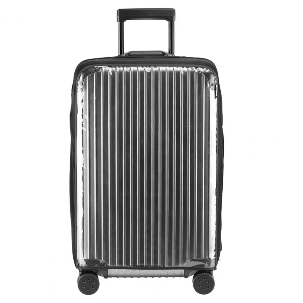 Travel Bag Shield Protective Luggage Case with Smooth Zipper Closure Thickened Elastic Waterproof Fabric Resistant Trunk Cover