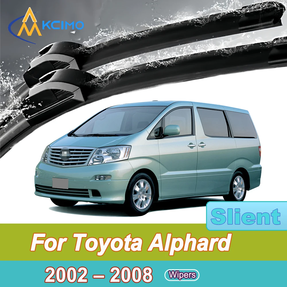 

Silent Beam Wiper Blades For Toyota Alphard AH10 2002-2008 Noise-Free Windshield Wipers High-Performance
