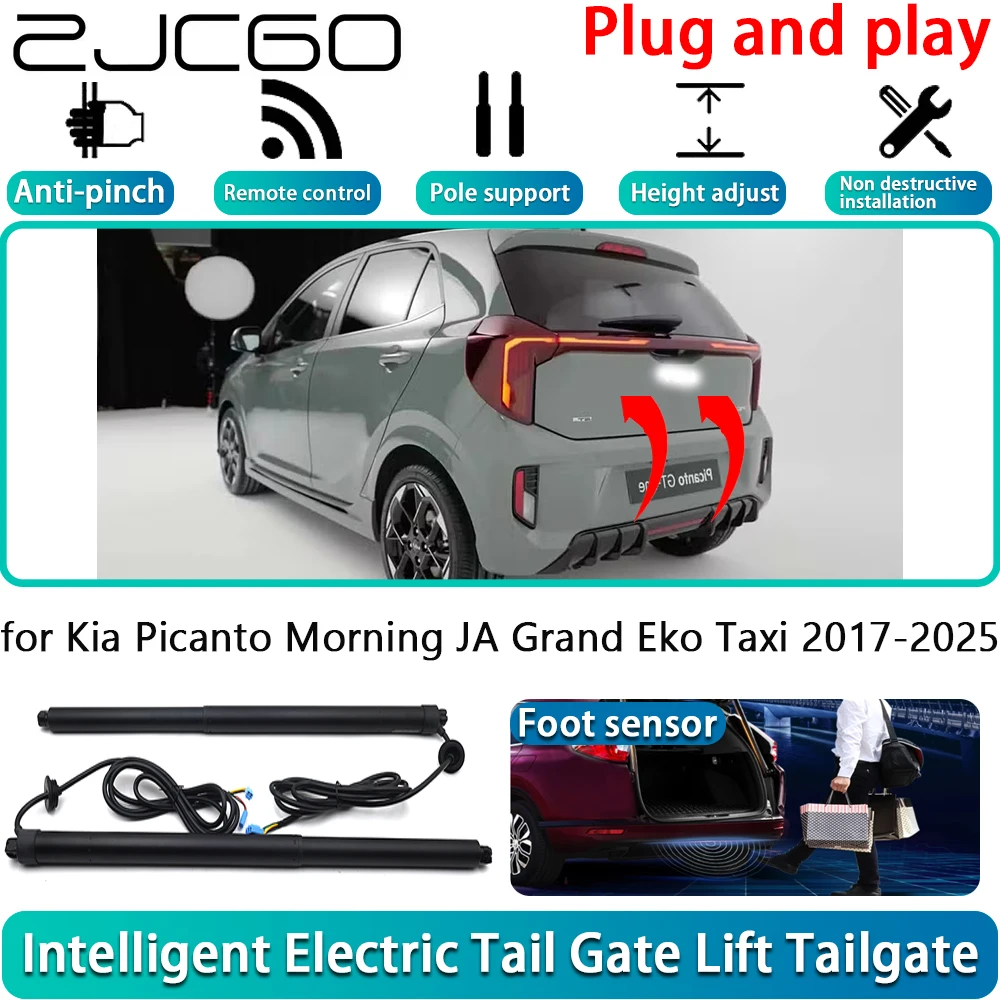 

ZJCGO for Kia Picanto Morning JA Grand Eko Taxi 2017-2025 Car Electric Powered Tailgate Power Liftgate Automatic Tailgate System