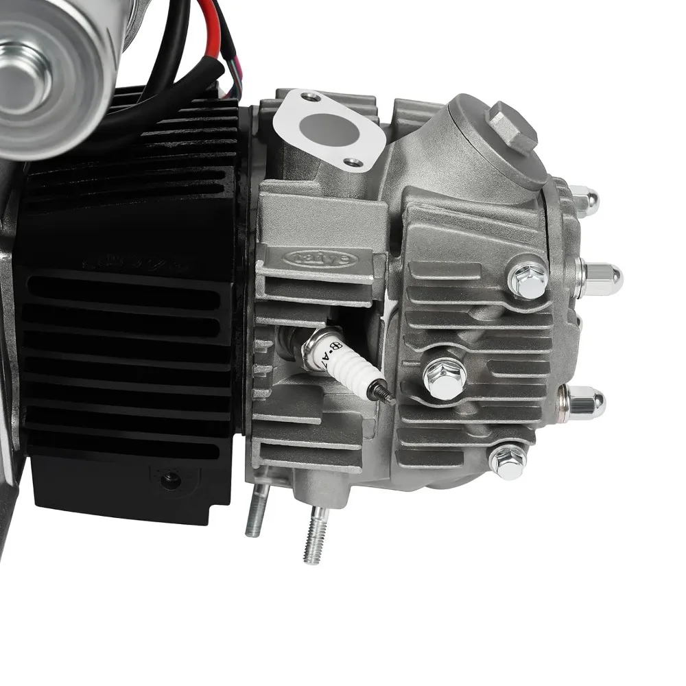 125cc 4-Stroke Semi Auto Engine Motor 4 Speed CDI Engine W/Reverse Single Cylinder Air-Cooling Motor Fit Pit Atv Go Kart