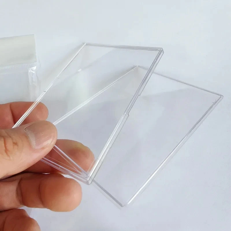 5Pcs/Pack Acrylic Trading Card Holder Transparent Collection Sleeves Frames for Basketball Sports Cards TCG Card Display