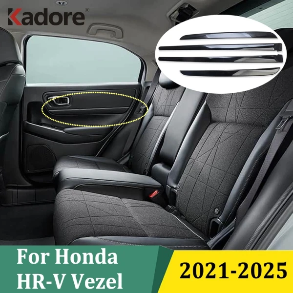

Для Honda HR-V Vezel 2021 2022 2023 2024 2025 дверной подлокотник, декоративная накладка на дверь, автомобильная наклейка, аксессуары для интерьера