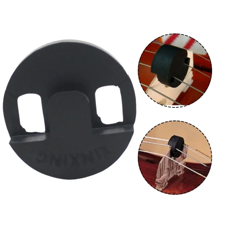 1Pc Professional Round Black Rubber Violin Mute For Creative Violin Practice Mutes Fiddle Muffler Sourdine Tools For Beginners