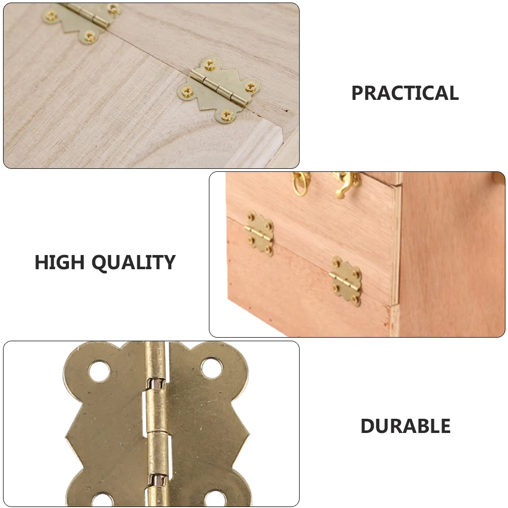 

40pcs Parrot Nest Box Accessories Durable Iron Material Anti Bite Ring Hinges Easy Install Wooden Breeding Boxes