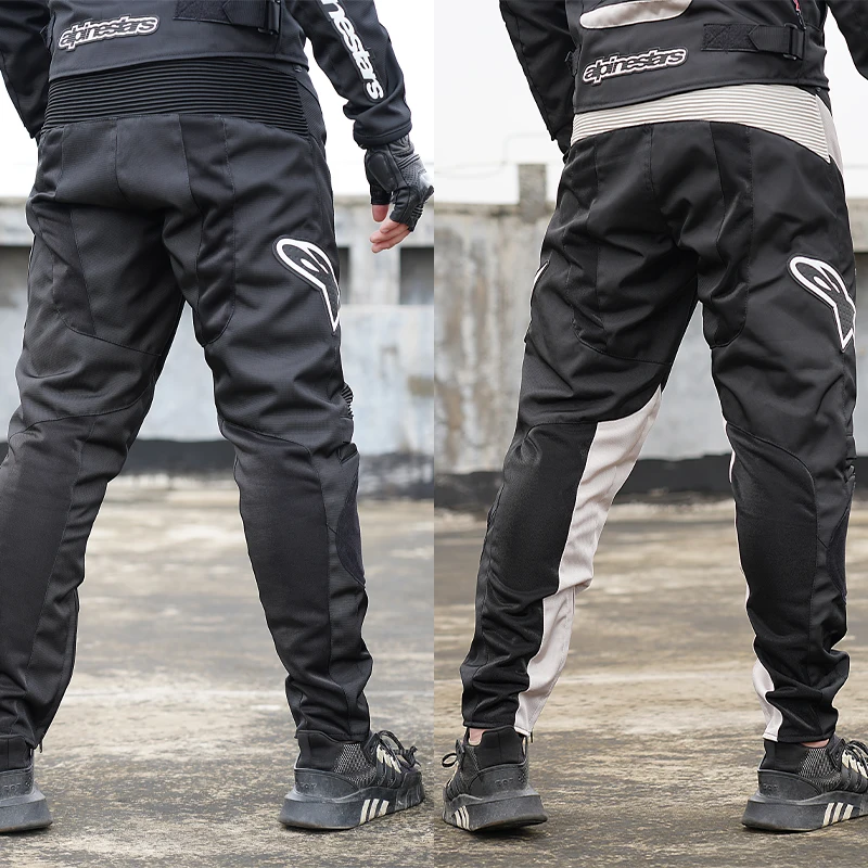 A-star  Motorcycle Riding Rider Pants, Comfortable And Breathable, Warm And Elastic Inner Lining With Pleats, Mesh Breathabl