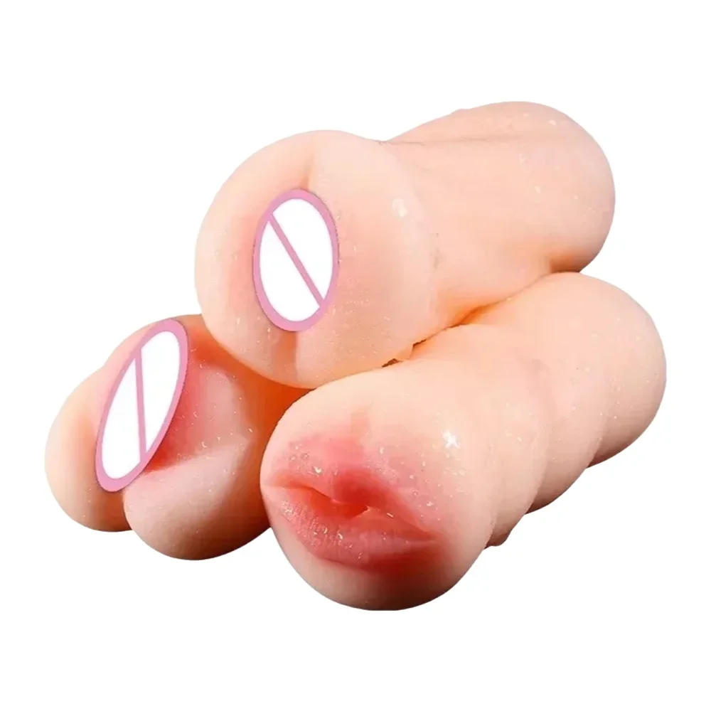 Male Masturbators Soft Realistic Vagina Sex Toys for Men Blowjob Doll Silicone Artificial Pocket Pussy Cup Sex Shop  