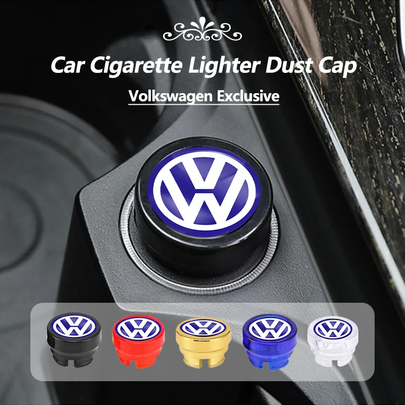 Vehicle Cigarette Lighter Cap Dust Case Car Accessories For VW Golf Tiguan Jetta Transporter GTI Passat GTD Polo Touran Scirocco