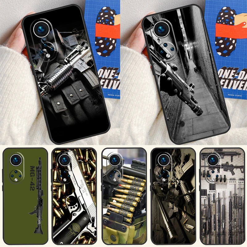 The Military Weapon Funda For Huawei P20 P30 P40 P60 Pro P Smart Nova 9 5T Honor Magic5 Lite X8 X9 a 50 70 Case