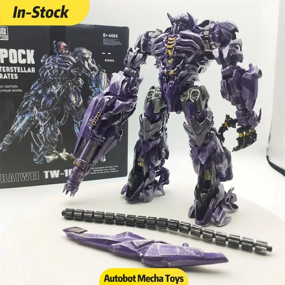 In Stock BAIWEI Transformed Toys TW-1028 TW1028 Shockwave Movie Version SS56 Alloy Robot Movable Dolls Collection Gifts Anime