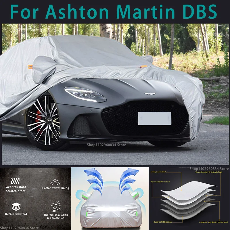 

Для Ashton martin DBS 210T водонепроницаемые полные автомобильные чехлы для улицы, защита от солнца и ультрафиолета, защита от пыли, дождя, снега, автозащитный чехол