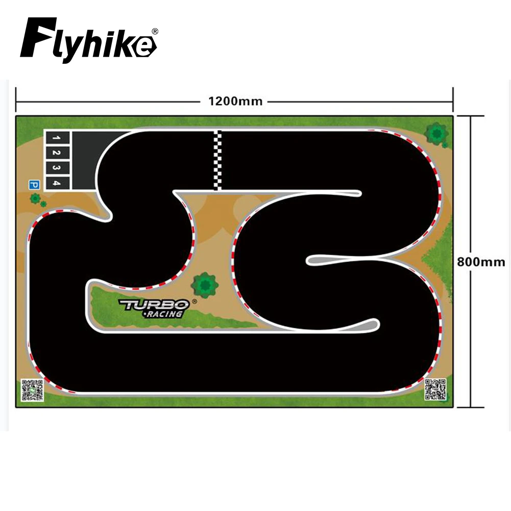 Polymères en caoutchouc pour voiture de course turbo, 50x95cm, 120x80cm, 1:76 RC, piste de table