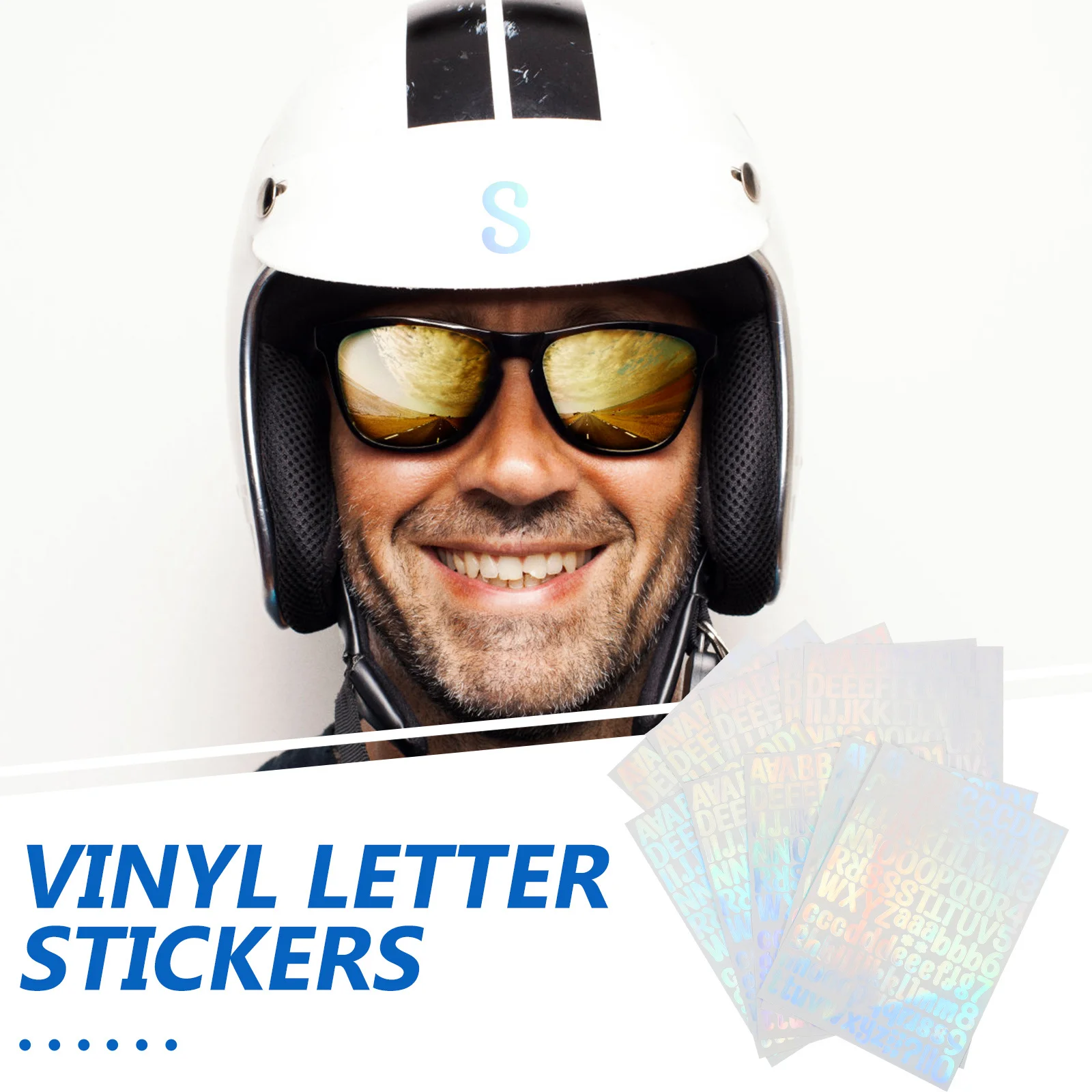 10 Sheets Self Adhesive Vinyl Letters Numbers Stickers For Mailbox Outdoor Address Reflective Decals Doorplate Label Alphabet