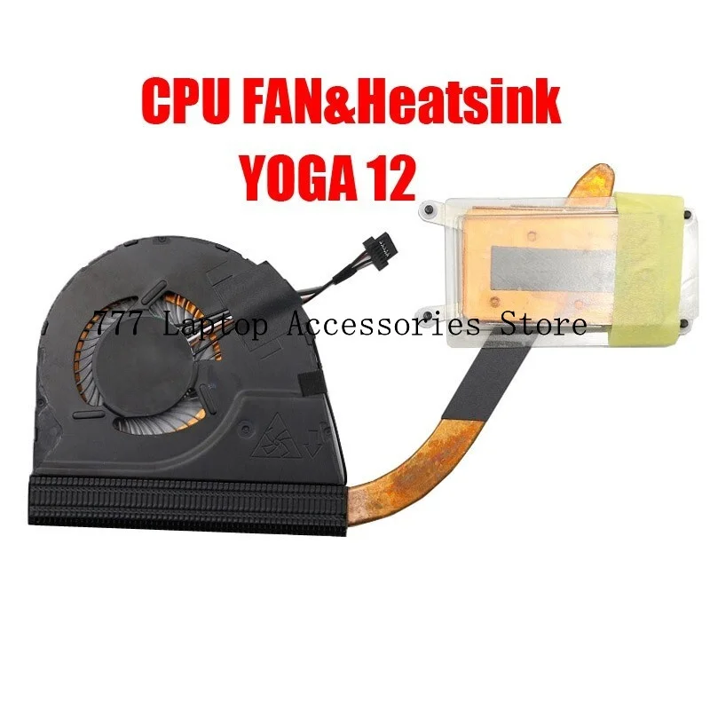 Para Lenovo YOGA 12 disipador térmico de CPU con ventilador 00HT721 00HT722 00HT723 KDB06105HBA05