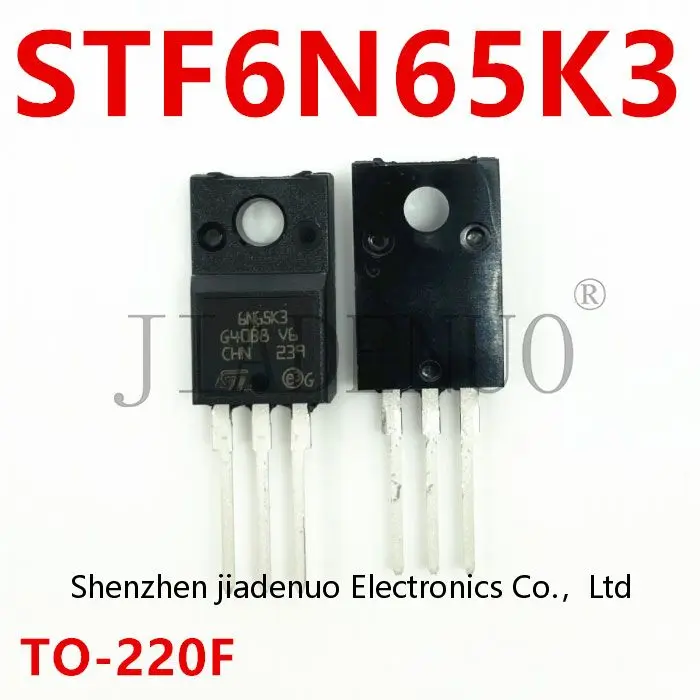 (5-10pcs)100% New STF6N65K3 Screen printing 6N65K3 MOS field effect chipset