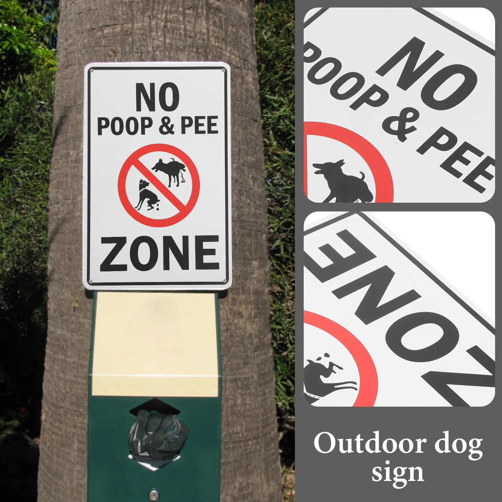 

No Pee Or Poop Sign Outdoor Dog Warning Sign Yard Walking Reminder No Peeing Or Pooping Signs