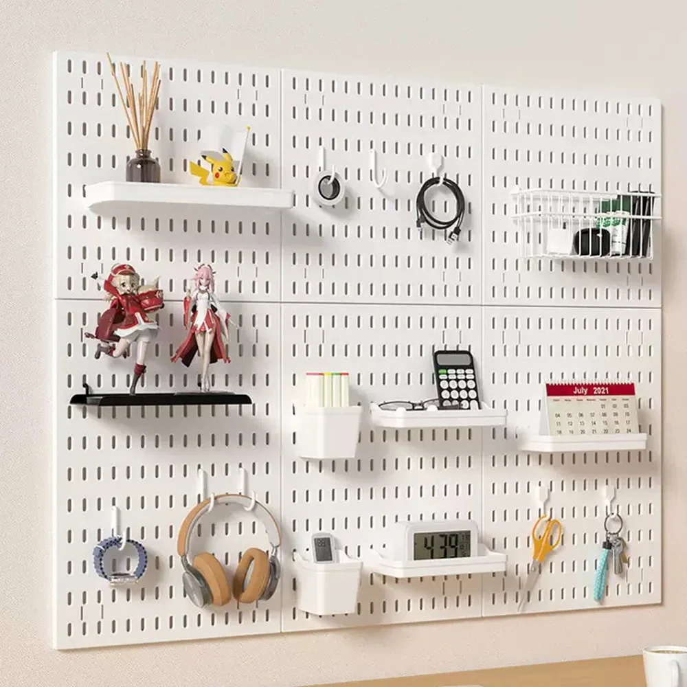 1/3/6 Stück DIY Pegboard Wand-Organizer – vielseitiges Aufbewahrungsregal für den täglichen Gebrauch