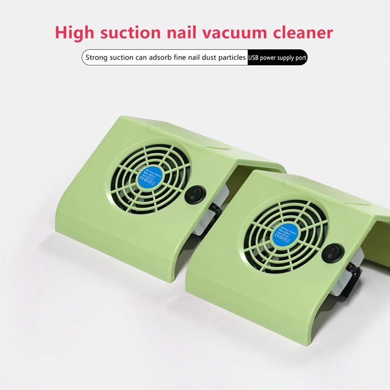 Mini collecteur de poussière d'ongles USB, extracteur de poussière d'ongles Portable, aspirateur d'ongles, filtre de ventilateur, outil de manucure pour Nail Art, forte puissance