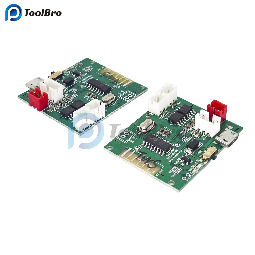 Imagem -05 - Auto Pair Tws Audio Power Amplifier Board Bluetooth 5.0 Receptor Micro Usb Módulo Amplificador para Alto-falante Subwoofer 5w Mais 5w 5v Pcs