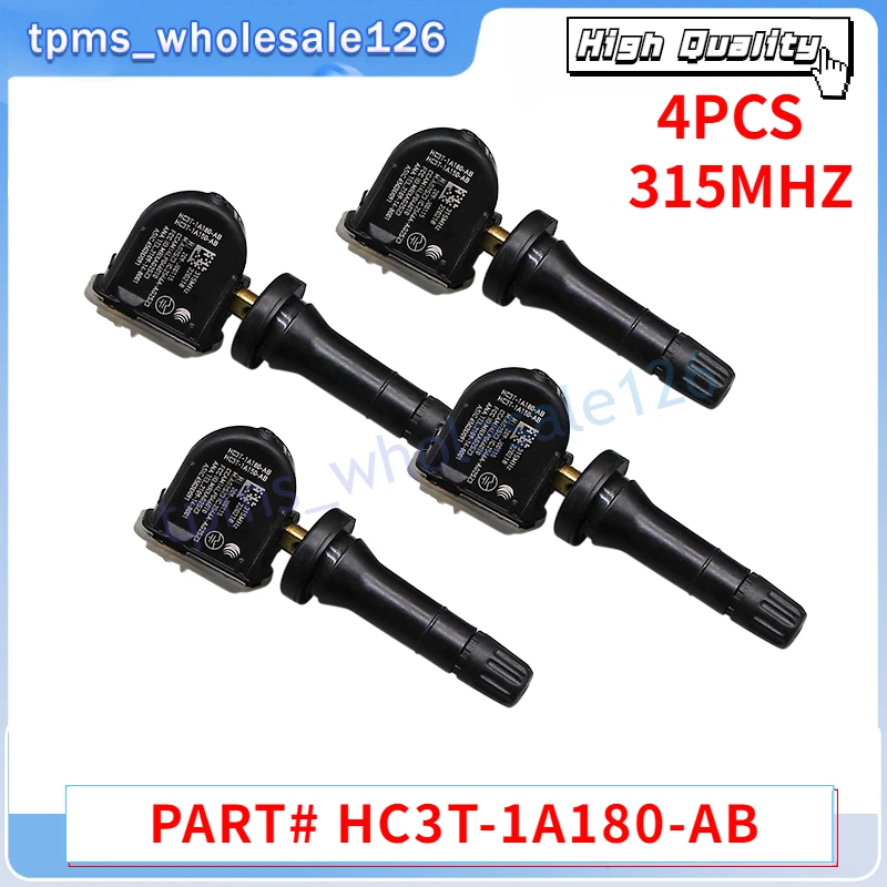 4PCS/Lot Tire Pressure Sensor HC3T-1A180-AB HC3T-1A150-AB For 2017-2019 Ford Fusion 2018-2020 Lincoln MKZ TPMS 315MHZ HC3Z1A189A