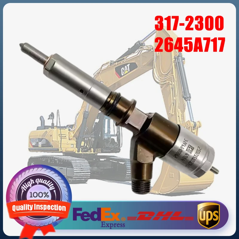 

317-2300 2647A717 Diesel Common Rail Injector Suitable For Cat C6.4 C6.6 Excavators 320D 321D 323D