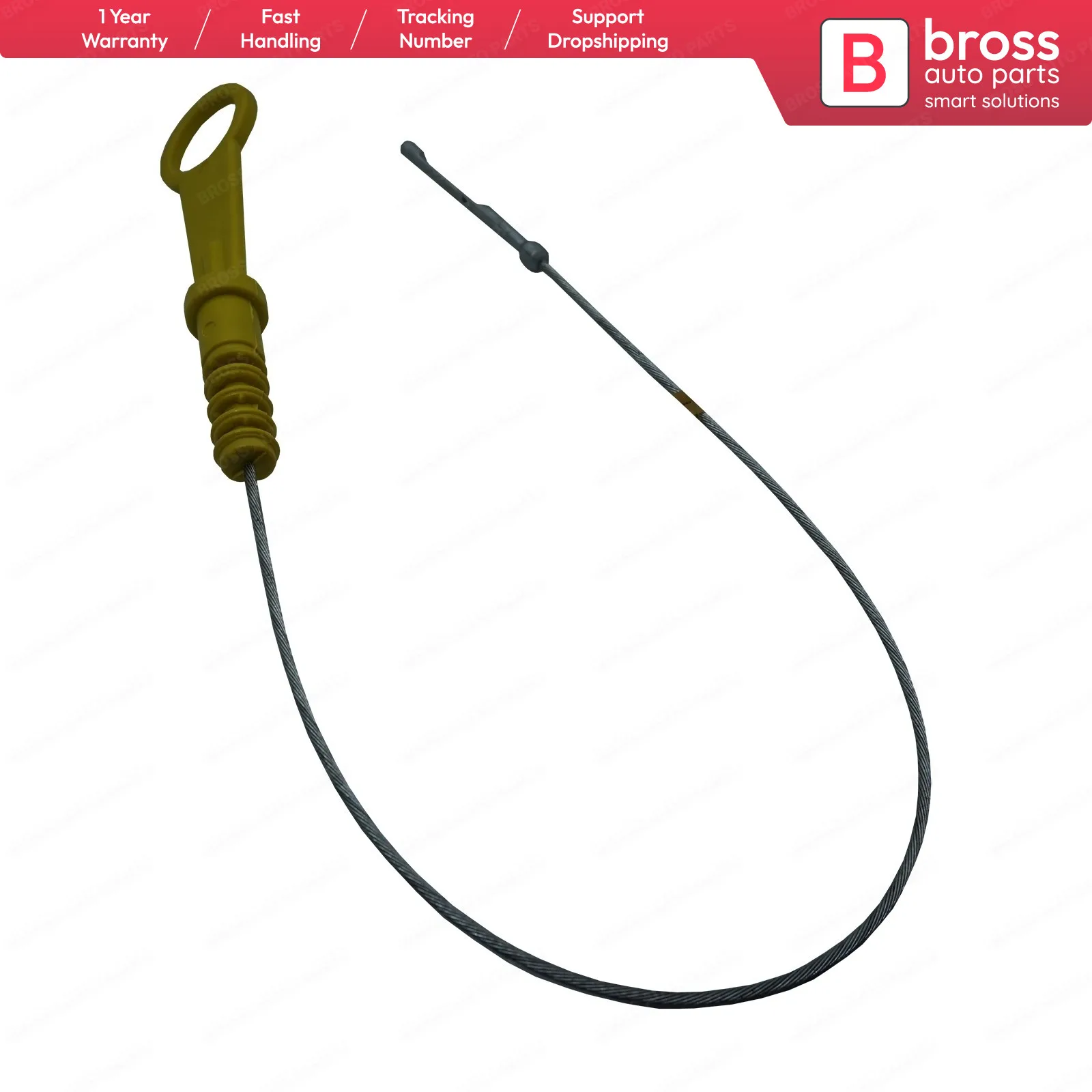 Bross BSP950 Engine Oil Dipstick Measurer Lever YS6Q6750AF for Ford Focus C-Max Connect 1.8 TDCi Total Item Lenght: 590 mm