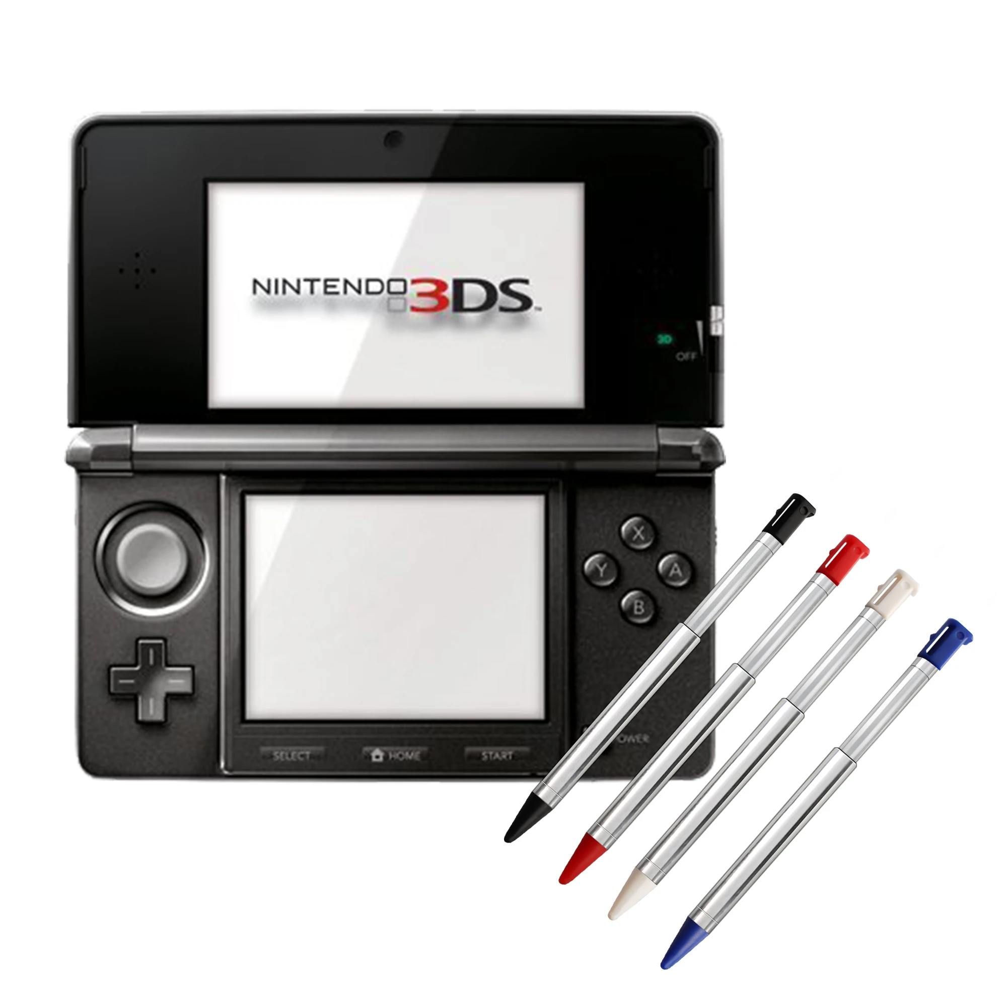 3DS قلم ستايلس ، معدن قابل للسحب استبدال ستايلس متوافق مع نينتندو 3DS ، 4in1 كومبو اللمس ستايلي مجموعة أقلام متعدد الألوان fo