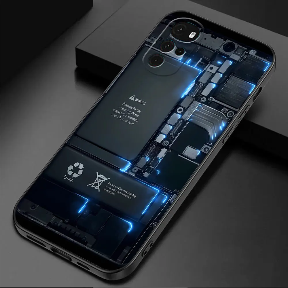 Circuit Board Pattern Phone Case for Motorola Moto One Fusion Plus Edge 30 Neo Edge 20 Pro G200 5G Edge 40 Pro G9 Plus Cover