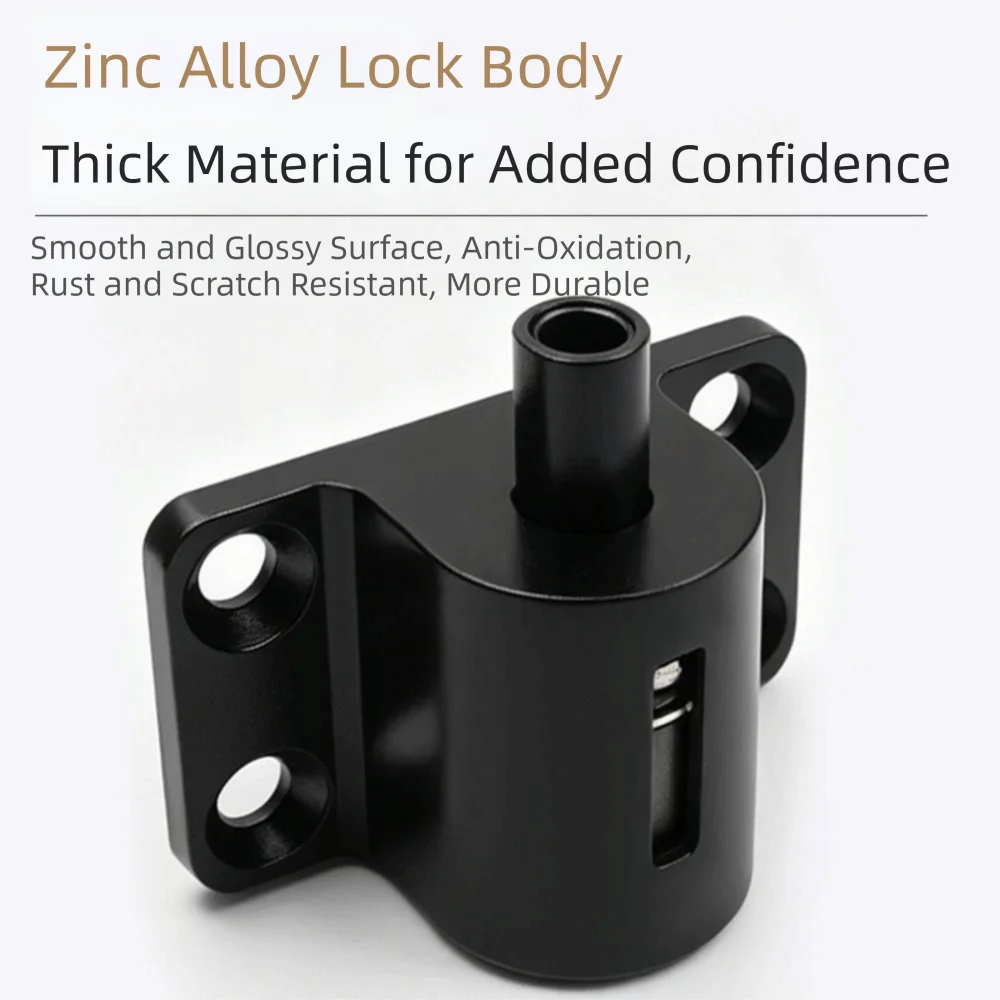 Aluminum Alloy Window Security Lock Fixed Buckle With 2 Keys Sliding Door Locks Universal Fit Push Pull Move