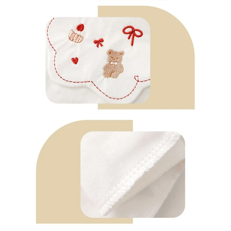 Pack of 2pcs Cotton Absorbent Towel Pad Backrest Towel for Kindergarten Baby New Dropship