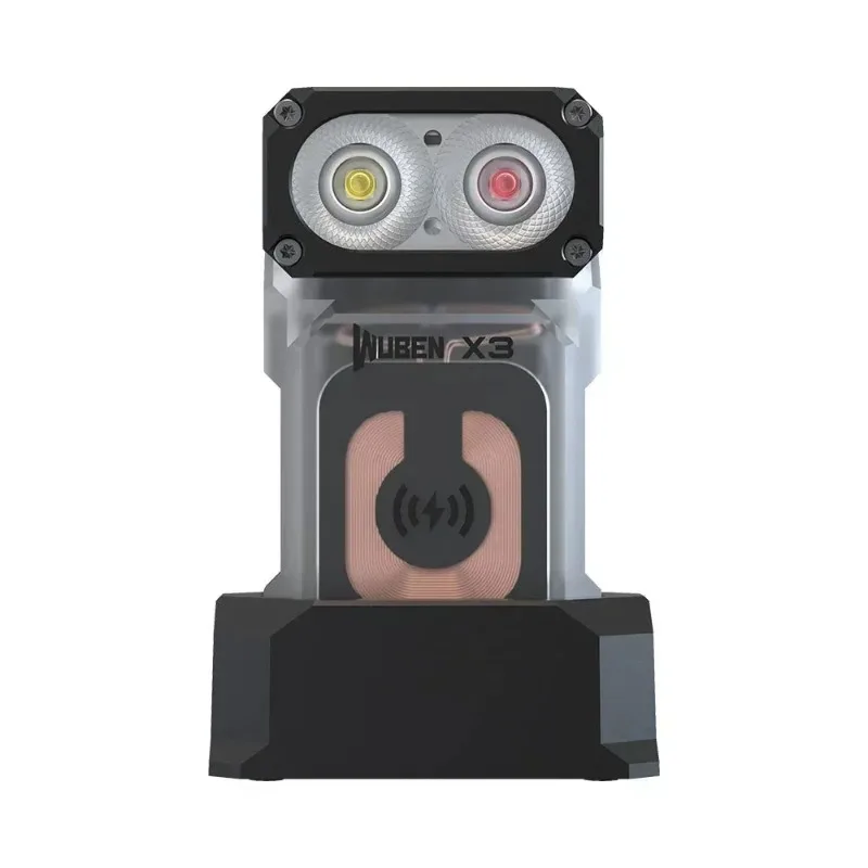 

WUBEN X3 Multi-functional LED EDC Flashlight 700Lumens Wireless Charging with Magnetic Base Built in Battery Outdoor Flashlight