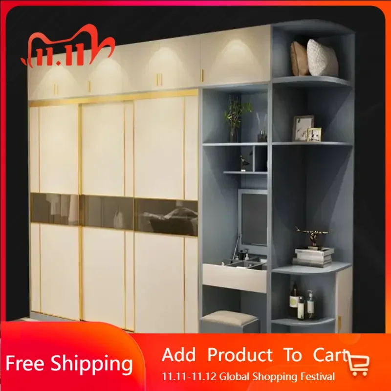 

Эстетические дверные шкафы, модульный роскошный вертикальный дисплей, органайзер для гардероба для взрослых, модные платья, уникальная мебель