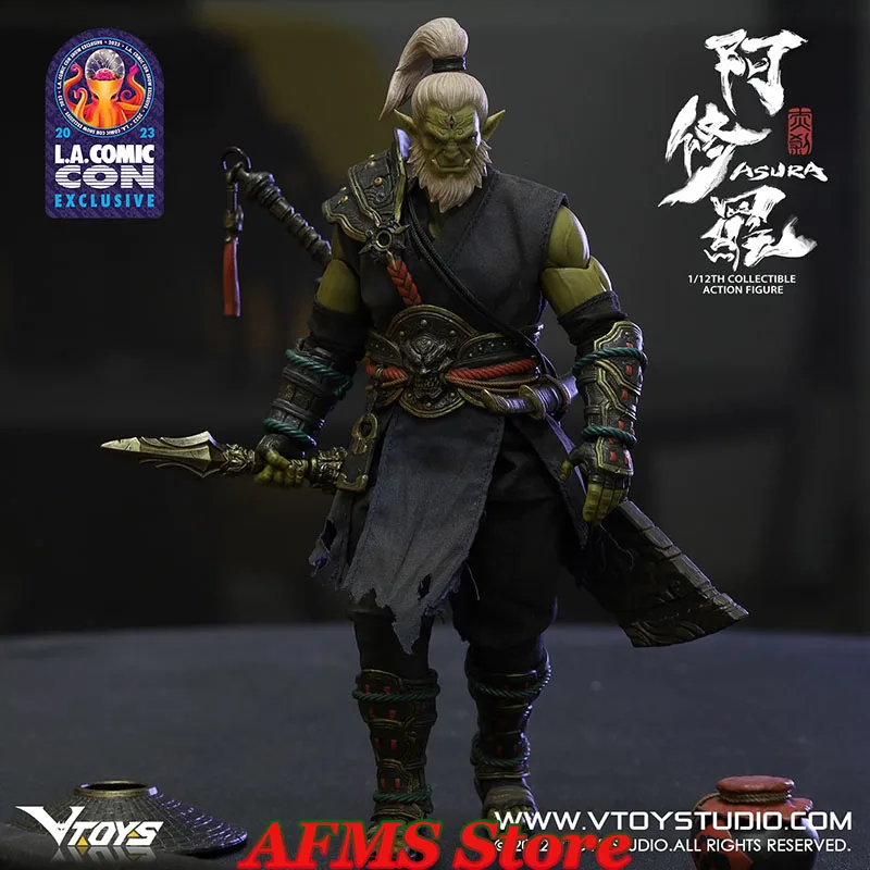 Vtoys 1/12 escala figura colecionável asura limitada luxo god lutador conjunto completo 17cm homem soldado figura de ação corpo