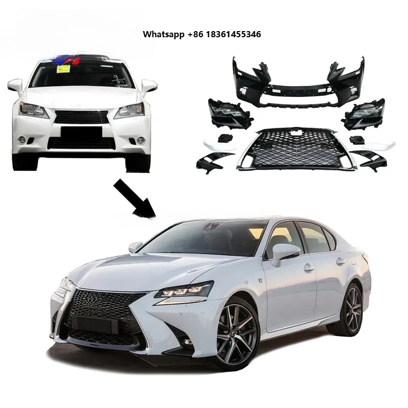 

For GS200T GS250 GS300 GS300H GS350 GS450H 2013-2017 Upgr 2018 F Sport Bod Body Kit With Taillight