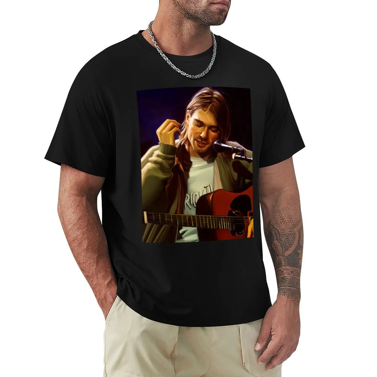 

Kurt Cobain T-Shirt oversizeds vintage t shirts new gifts and t-shirts basketball graphic tees t shirts for men