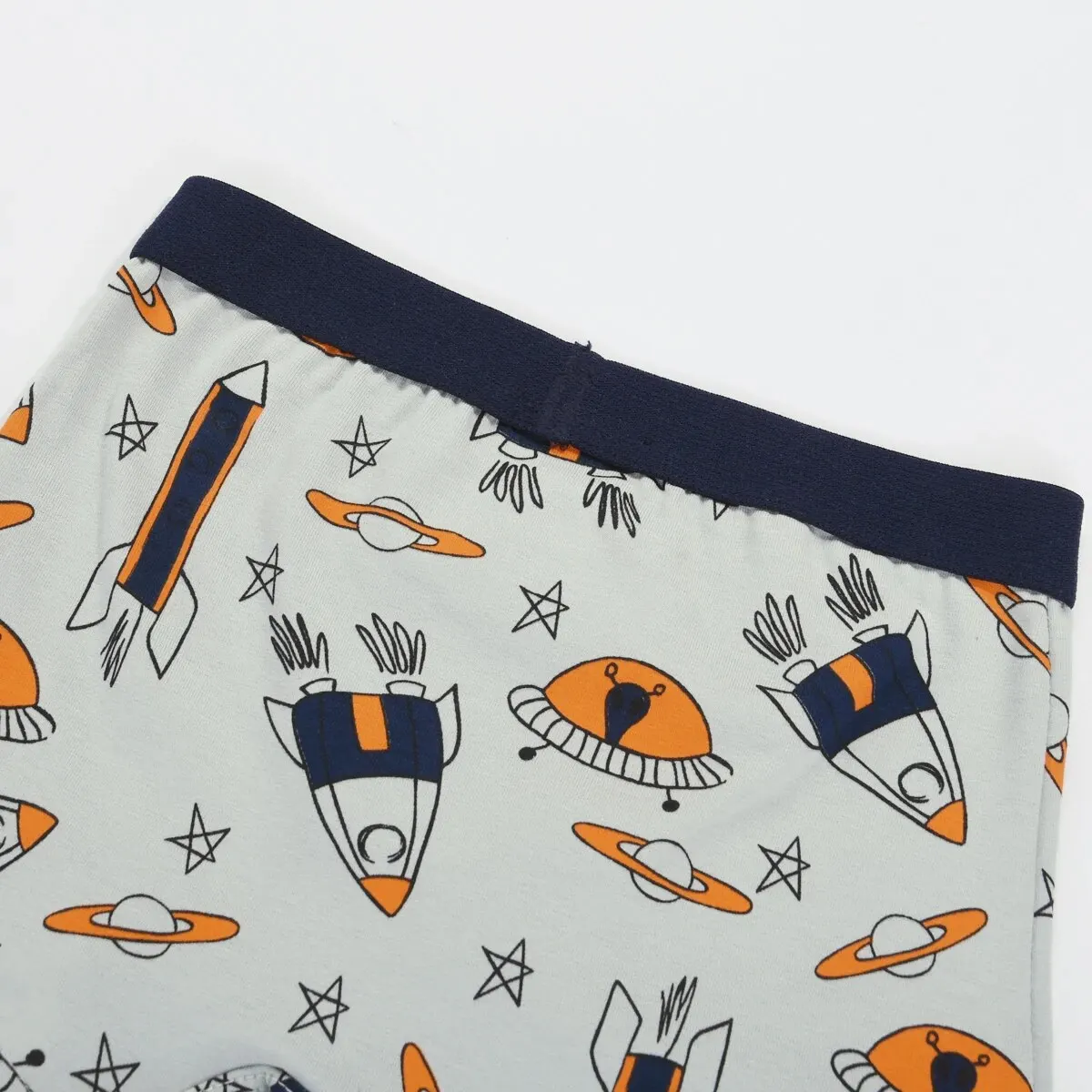 5er-Pack Jungen-Boxershorts mit Dinosaurier-, Krokodil-, Baufahrzeug- und Raketen-Print – Kinderunterhosen – Detail 7