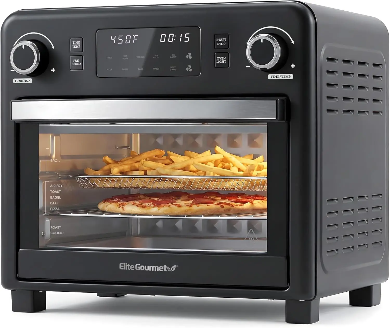 

EAF9320 23L Air Fryer Toaster Oven 10 in 1 Digital Convection Countertop Oven Dual Fan Speeds Air Fry Bake Broil Toast