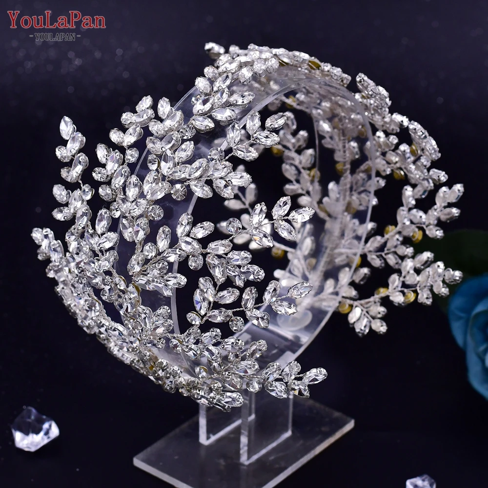 

YouLaPan HP500 Bridal Headband Crystal Woman Headpiece Handmade Wedding Hair Accessories Woman Headwear Jewelry Pageant Diadem