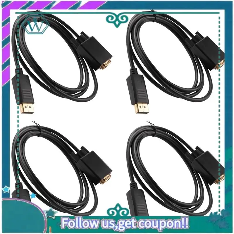

A75Q-4X Displayport To VGA Cable (DP To VGA Cable) 6 Feet