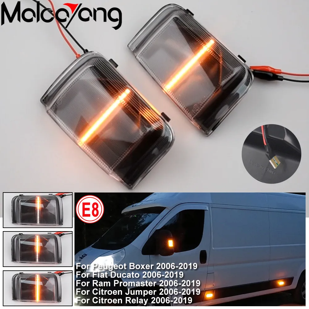 2pcs Side Wing Rearview Mirror Indicator Sequential Blinker LED Turn Signal Lights For Peugeot Boxer Fiat Ducato Citroen Jumper – סקירה ובדיקה