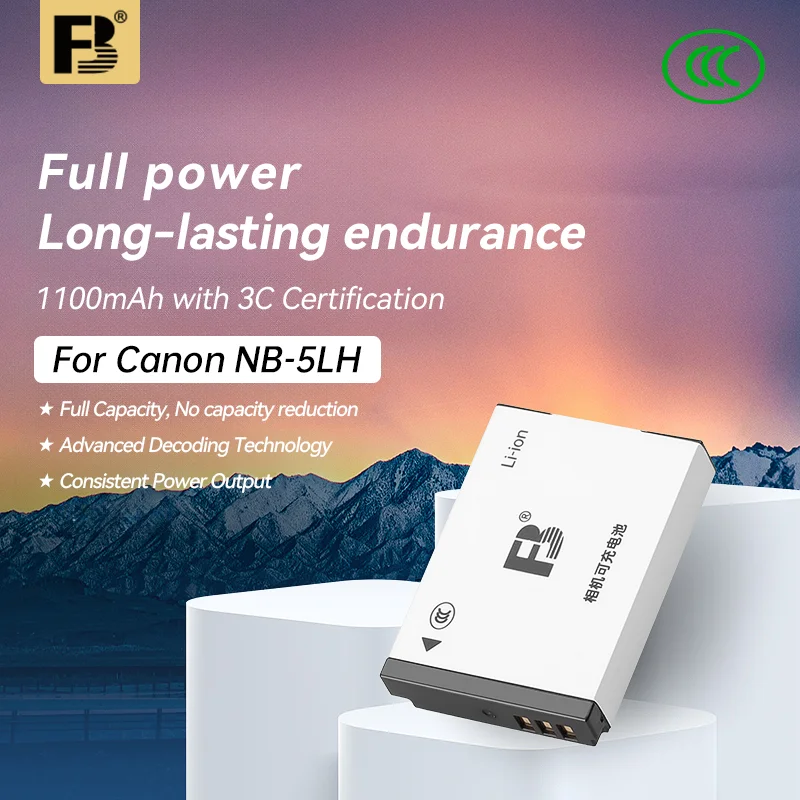 

FB NB - 5L Battery for Canon SX200 210IS SX220 230 IXUS850 860 870 800 950 970lS ixus90 S100 High Capacity Long Lasting