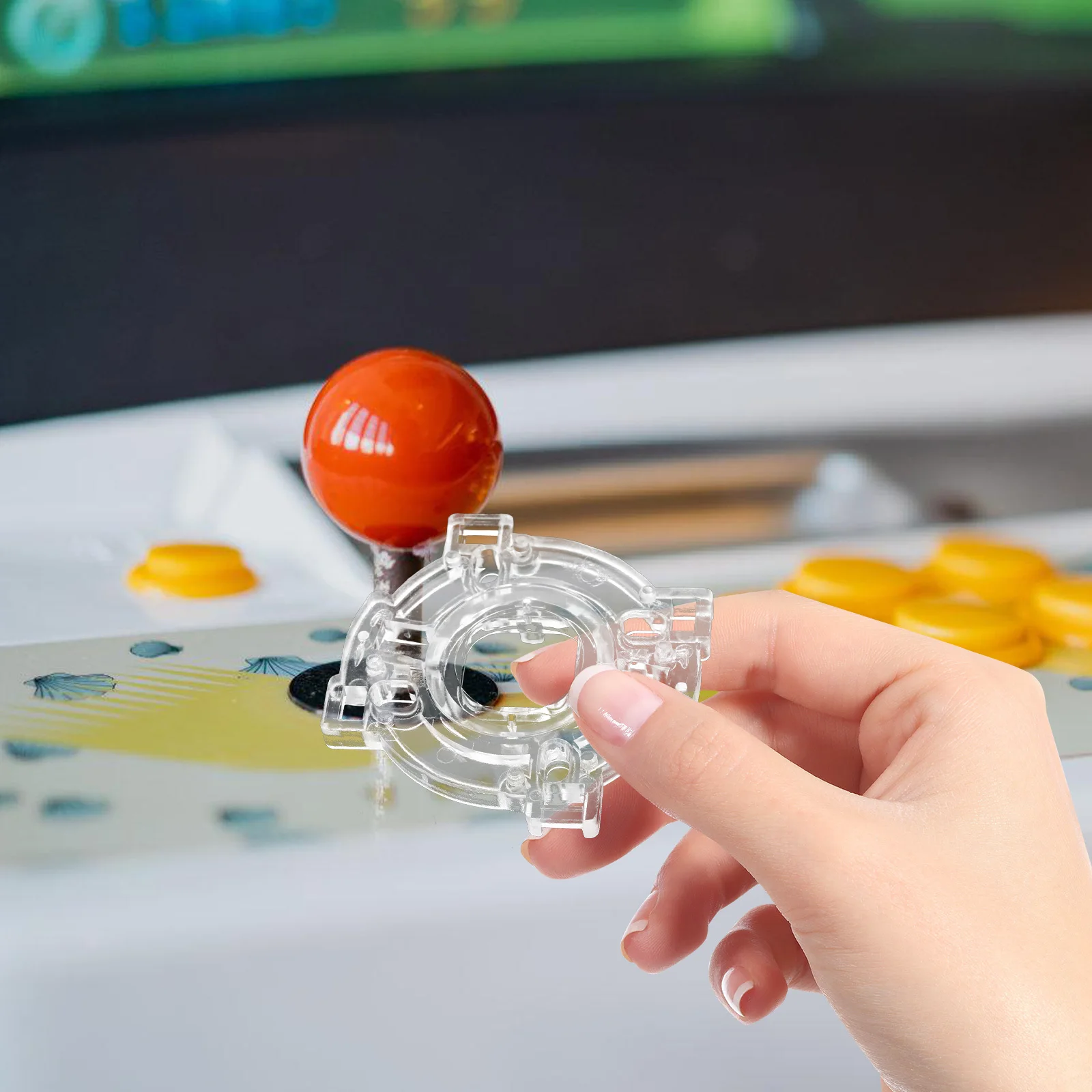 Transparent Y Shape Restrictor Plate for Arcade Joystick Replacement Enhanced Precision Joystick Parts for Gaming Cabinet